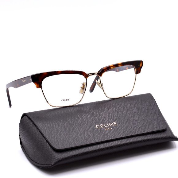 NEW CELINE PARIS CL50026U 030 HAVANA GOLD AUTHENTIC EYEGLASSES FRAME - Picture 2 of 15